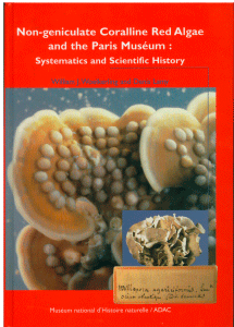 Non-geniculate Coralline Red Algae and the Paris Muséum: Systematics and Scientific History