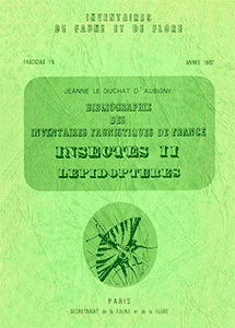 Bibliographie des inventaires faunistiques de France (1758-1979)